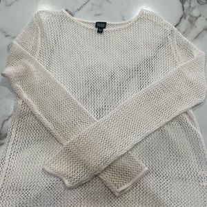 Eileen Fisher open weave sweater.